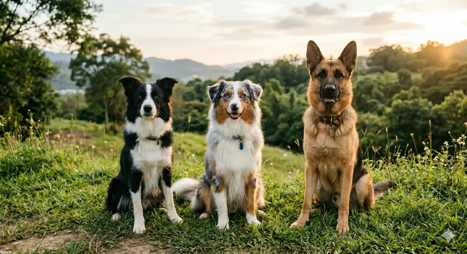 邊境牧羊犬澳洲牧羊犬德國牧羊犬三種牧羊犬外觀比較