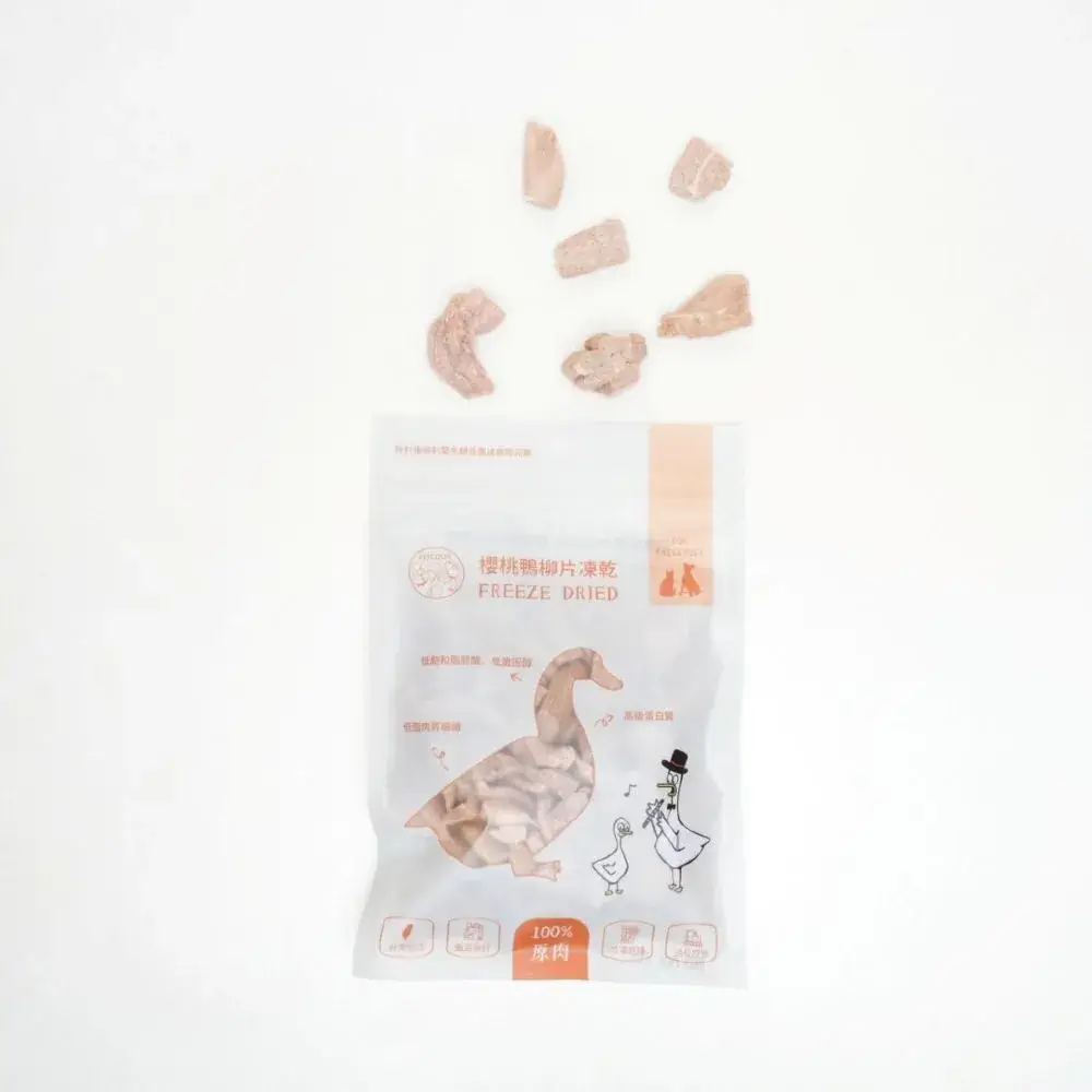 派庫櫻桃鴨柳片凍乾產品圖