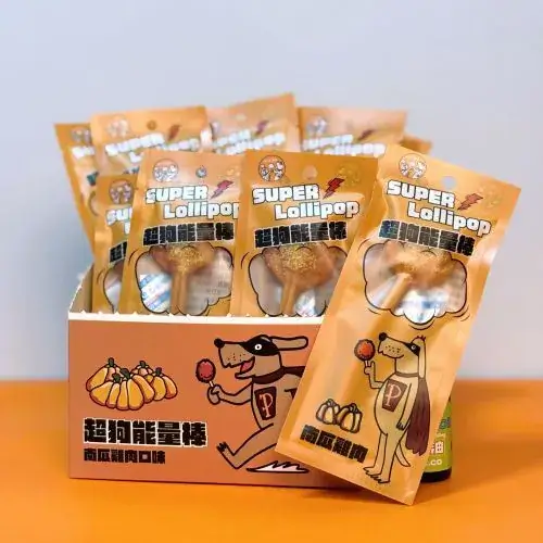 派庫超狗能量棒雞肉低溫烘烤製成添加南瓜粉